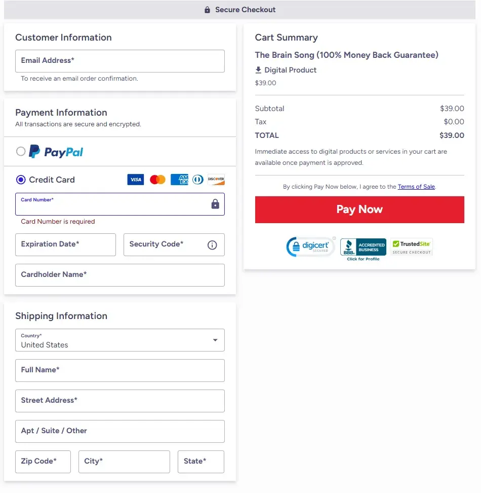 The Brain Song™ Official Offer